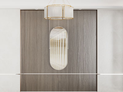 现代轻奢吊灯、装饰镜子