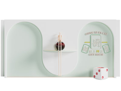 现代娱乐室、棋牌室、麻将馆背景墙3d模型 现代娱乐室、棋牌室、麻将馆背景墙