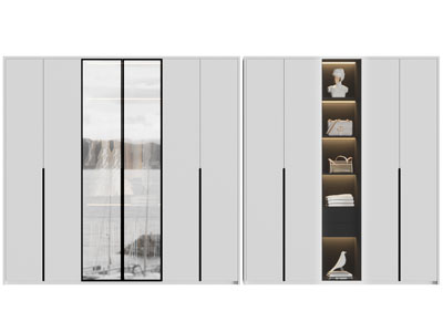 现代衣柜3d模型 现代衣柜