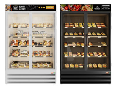 现代西式面包糕点披萨保鲜柜、展示柜