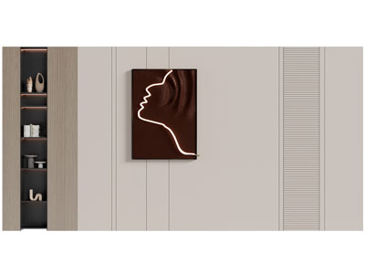 现代背景墙3d模型 现代背景墙