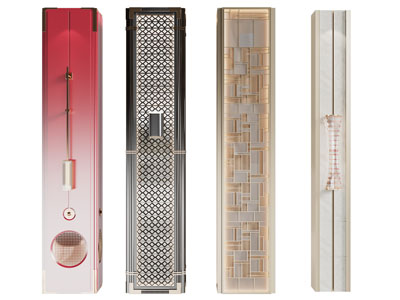 新中式装饰柱子3d模型 新中式装饰柱子