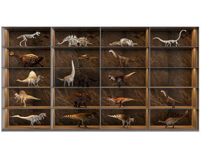 现代恐龙装饰柜