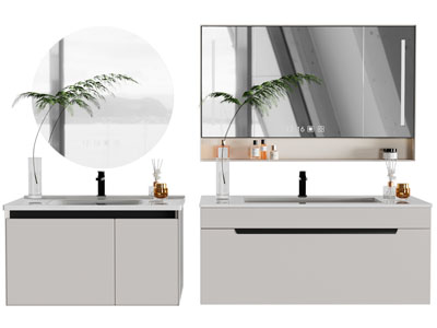 现代洗手台、洗手盆、浴室柜