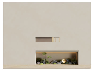 侘寂风景观背景墙3d模型 侘寂风景观背景墙