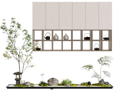 新中式室内景观园艺小品