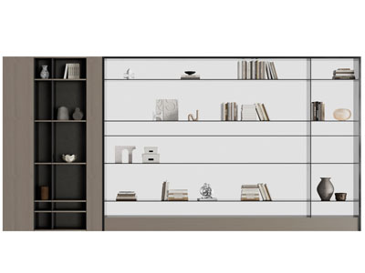 现代开放式装饰柜