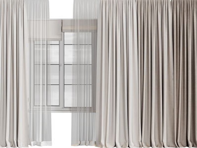 现代窗帘窗纱、卷帘、拉帘
