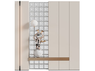 现代玄关隔断鞋柜