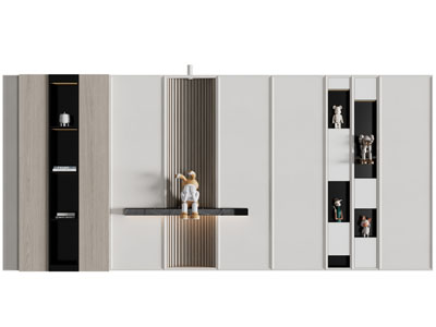 现代玄关鞋柜、装饰柜