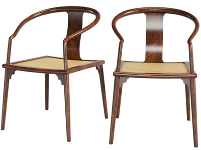 新中式扶手椅子、休闲椅子