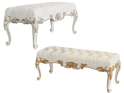 欧式雕花软包长方形沙发凳子