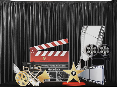 工业风loft胶卷 影片影视主题美陈