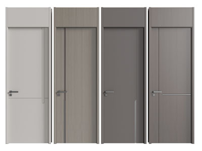 现代单扇实木平开门