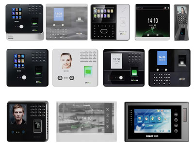 现代刷脸、指纹打卡机考勤机3d模型 现代刷脸、指纹打卡机考勤机