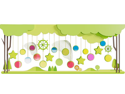 现代幼儿园文化墙 背景墙