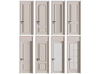 美式单扇实木平开门