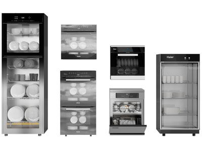 现代碗碟消毒柜、洗碗机3d模型 现代碗碟消毒柜、洗碗机