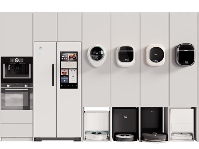 现代冰箱、烤箱、咖啡机、扫地机家用电器3d模型 现代冰箱、烤箱、咖啡机、扫地机家用电器