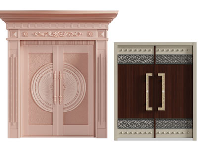 欧式雕花大门、双开门