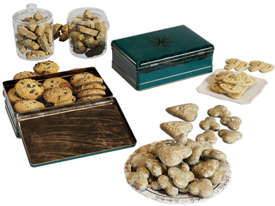 现代饼干、曲奇食物收纳盒