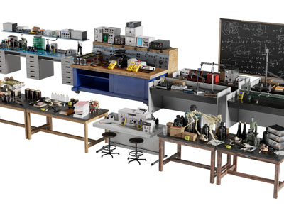 现代实验仪器、实验台、实验室设备3d模型 现代实验仪器、实验台、实验室设备