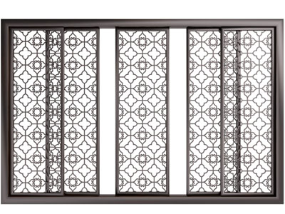 欧式雕花镂空推拉门