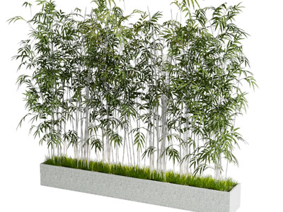 新中式花坛竹子景观园艺小品