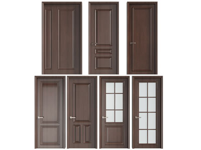 美式实木单扇平开门