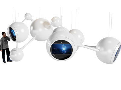 现代科技感显示屏3d模型 现代科技感显示屏