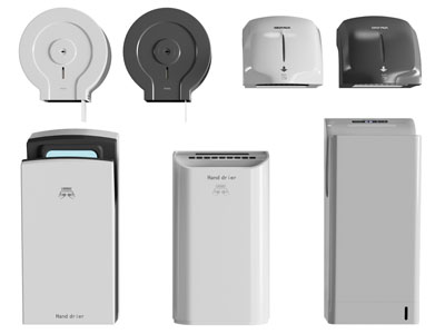 现代干手机、抽纸盒卫浴用品3d模型 现代干手机、抽纸盒卫浴用品