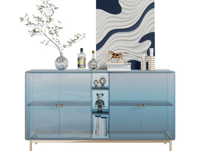 现代轻奢亚克力玄关柜、边柜