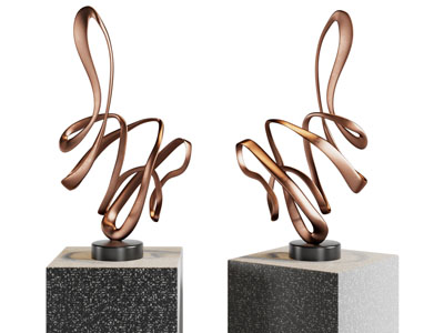 现代飘带雕塑雕刻3d模型 现代飘带雕塑雕刻