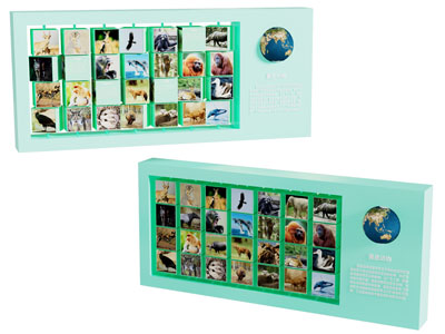 现代动物世界背景墙3d模型 现代动物世界背景墙