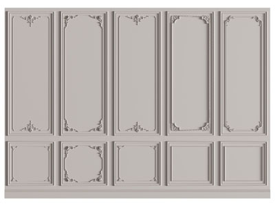 法式雕花护墙板