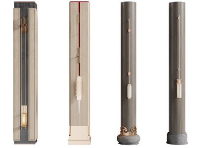 新中式柱子3d模型 新中式柱子