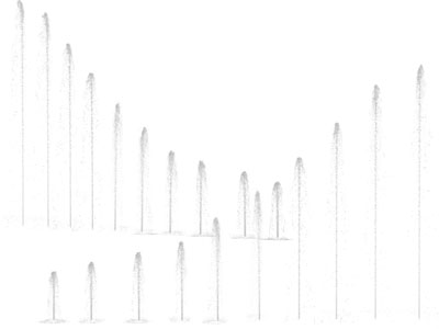 现代喷泉、水柱、水景