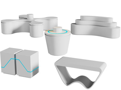 现代展柜、展台、展柜