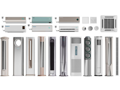 现代圆柱形空调、出风口3d模型 现代圆柱形空调、出风口
