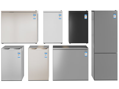 现代电冰箱、冰柜3d模型 现代电冰箱、冰柜