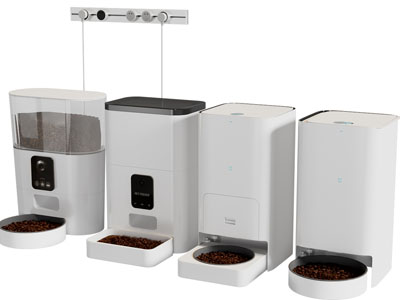 现代宠物自动投食器