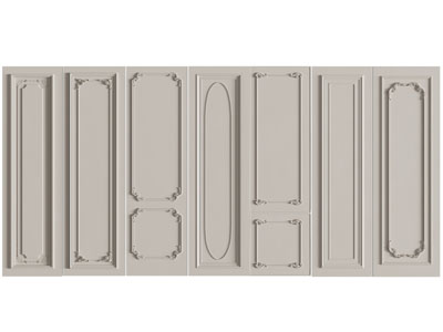 法式雕花护墙板