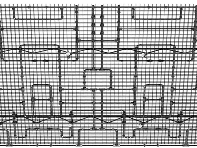 工业风loft金属网管道天花吊顶