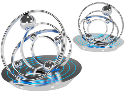 现代行星环雕塑雕刻3d模型 现代行星环雕塑雕刻