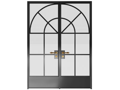 法式双扇平开门