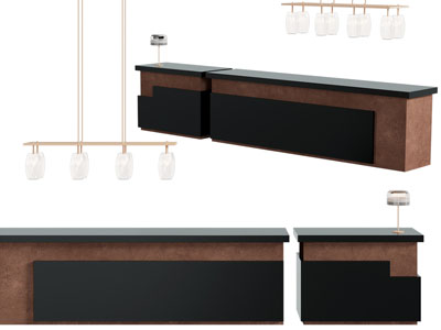 现代前台接待台