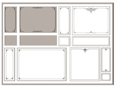 法式雕花石膏线条