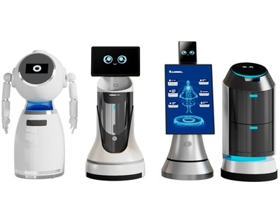 现代机器人服务员3d模型 现代机器人服务员