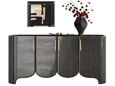 侘寂风玄关柜、边柜