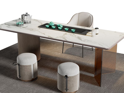 新中式茶桌椅组合